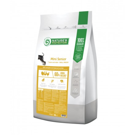 Nature's Protection Mini Senior Small Breeds сухой корм для собак малых пород старше 7 лет 7,5 кг