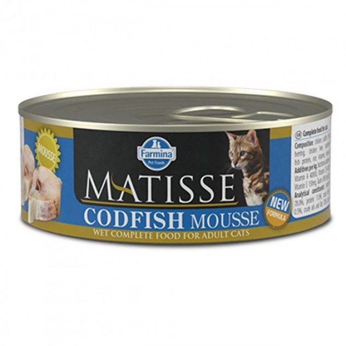 Farmina Matisse Cat Mousse Codfish влажный корм для кошек с треской 85 г