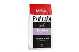 MERA EXKLUSIVE sensitive сухий корм для цуценят з індичкою та рисом 15 кг
