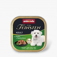 Animonda Vom Feinsten Adult with Chicken + rabbit вологий корм з куркою і кроликом для собак 150 г