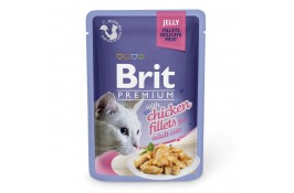 Brit Premium Cat pouch филе курицы в желе 85г*24шт