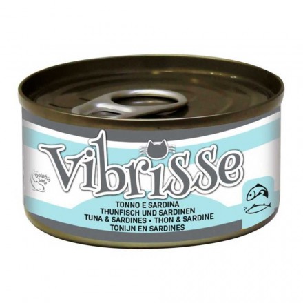 Vibrisse вологий корм для котів з тунцем та сардинами 70 г