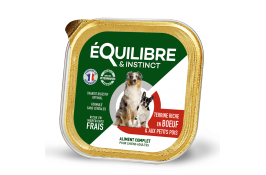 Equilibre & Instinct паштет для взрослых собак с говядиной и зеленым горошком 300г*9шт