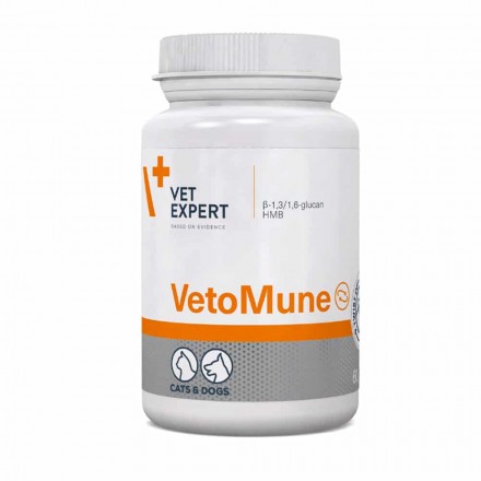 Vet Expert VetoMune препарат для поддержания иммунитета у кошек и собак 60 капс.