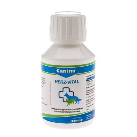 Canina Herz-Vital витамины для профилактики заболеваний сердца и сердечно-сосудистой системы собак и кошек 100 мл