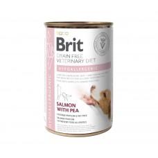 Brit GF Veterinary Diets Dog Hypoallergenic с лососем и горошком для собак 400g