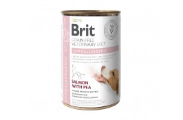 Brit GF Veterinary Diets Dog Hypoallergenic с лососем и горошком для собак 400g