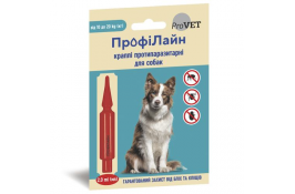 ProVet ПрофиЛайн противопаразитарные капли для собак от 10 до 20кг от блох и клещей (1 пипетка 2,0мл)