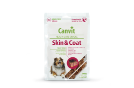 Canvit Skin and Coat полувлажные лакомства с лососем для кожи и шерсти собак 200 г