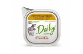 Almo Nature Daily Dog паштет з куркою, шинкою та сиром для собак 100 г*10шт