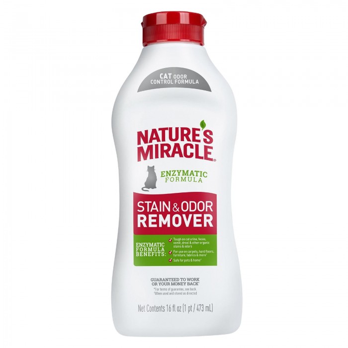 Nature's Miracle "Stain & Odor Remover" засіб для видалення плям та неприємних запахів від котів 473 мл