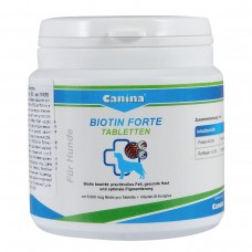 Canina Biotin forte витамины для здоровой шерсти и кожи собак 100 г/30 таб.