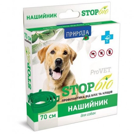 ProVET СТОП БИО ошейник для собак профилактика от блох и клещей 70см