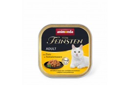 Animonda Vom Feinsten Adult with Turkey in Tomato sauce вологий корм з індичкою в томатному соусі для котів 100 г