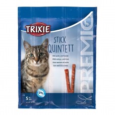 Trixie PREMIO Quadro-Sticks лакомство для котов палочки с лососем и форелью 25гр