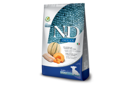 Farmina N&D Grain Free Ocean Cod PUPPY MINI сухой корм для щенков, беременных и кормящих собак с треской и дыней 0,8 кг