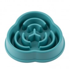 WahoPet slow feeder пластиковая миска-лабиринт для медленного кормления (зеленая) 250 мл