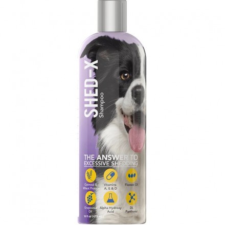 SynergyLabs Shed-X Shampoo шампунь против линьки для собак 473 мл