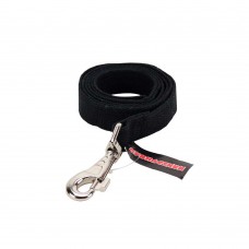 Пухнастики брезентовый поводок для собак L (черный) 1,2 м