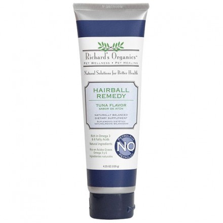 SynergyLabs Richard`s Organics Hairball Remedy гель для выведения шерсти с тунцом 120 мл