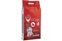 VanCat Unscented бентонитовый наполнитель для котов без аромата 5 кг