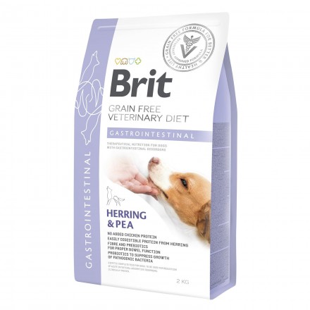Brit GF VetDiets Dog Gastrointestinal сухой корм для собак с селедкой, лососем, горохом 12 kg