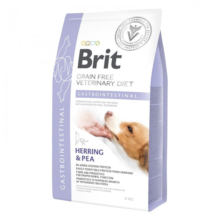 Brit GF VetDiets Dog Gastrointestinal сухий корм для собак з оселедцем, лососем, горохом 12 kg 