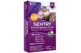 Sentry PurrScriptions Plus капли от блох, клещей и комаров для котов (1,4 мл)