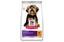 Hill’s SP Adult Sensitive Stomach & Skin Small & Mini сухий корм для собак малих порід з куркою 1,5 кг