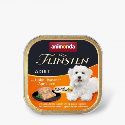 Animonda Vom Feinsten Adult with Chicken, Bananas + Apricots влажный корм с курицей, бананами и абрикосами для собак 150 г