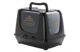 Moderna Trendy Cat Luxurious закрытый туалет для котов (черный) 57,3х44,4х43,8 см
