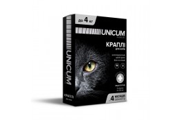 Unicum PREMIUM капли от блох и клещей для кошек 0-4 кг.