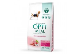 Optimeal Dog Adult Medium сухий корм для собак середніх порід з індичкою 1,5 кг