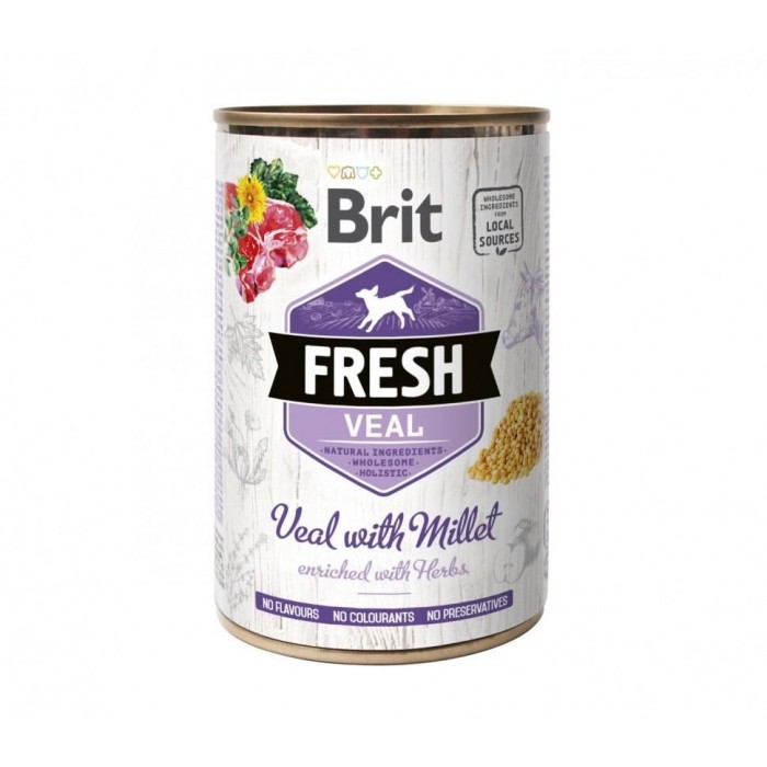 Brit Fresh Veal with Millet з телятиною та пшоном для собак 400g