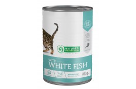 Nature's Protection with White Fish влажный корм с белой рыбой для взрослых кошек 400 г*6шт.