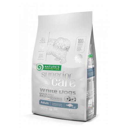 Nature's Protection Superior Care White Dogs Grain Free Adult Small and Mini Breeds з білим забарвленням 1,5кг