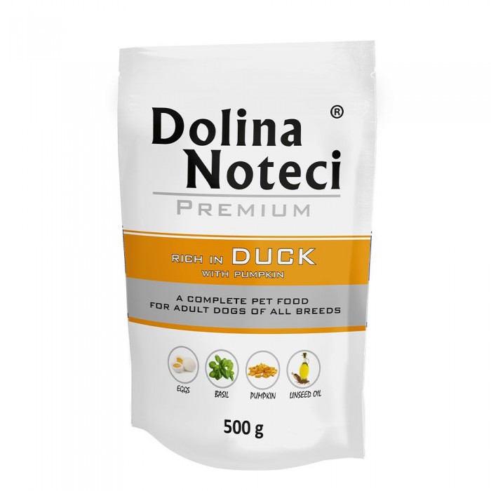 Dolina Noteci Premium вологий корм для собак з качкою та гарбузом 500 г