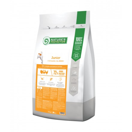 Nature's Protection Junior All Breeds сухой корм для щенков всех пород 7,5 кг