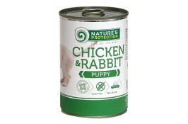 Nature's Protection Puppy Chicken & Rabbit влажный корм для щенков с курицей и кроликом 800 г*6шт.
