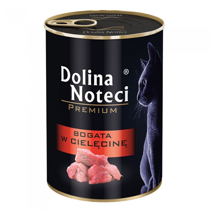 Dolina Noteci Premium влажный корм с телятиной для кошек 400 г