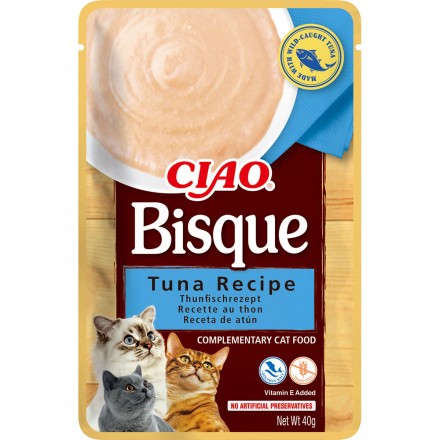 INABA CIAO Bisque влажный корм для котов пюре из тунца 40 г