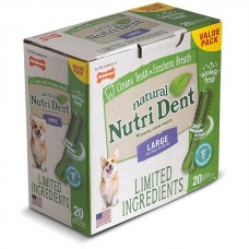 Nylabone Nutri Dent Natural Large лакомство для чистки зубов у собак крупных пород 20шт/уп