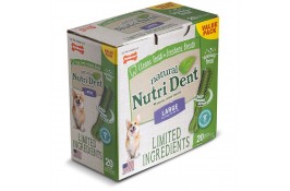 Nylabone Nutri Dent Natural Large ласощі для чистки зубів у собак великих порід 20шт/уп