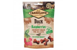 Ласощі Carnilove Cat Crunchy Snack з качкою та малиною для котів 50g