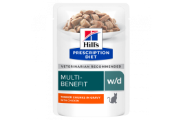 Hill's PD w/d Multi Benefit Chicken влажный корм для кошек при сахарном диабете с курицей 85 г