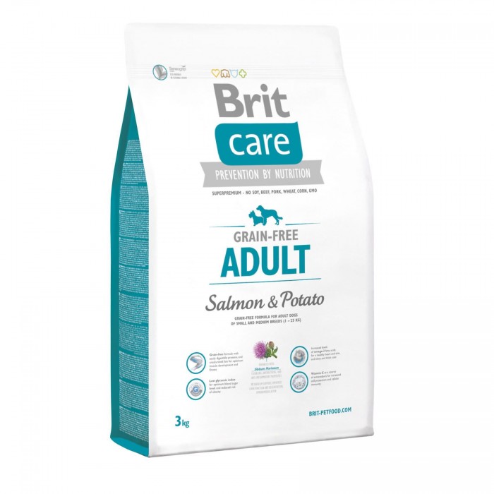 Brit  Care GF Adult Salmon and Potato 3 kg (для собак вагою до 25 кг)