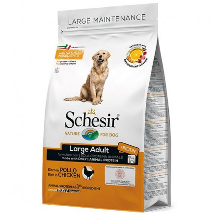 SCHESIR DOG LARGE ADULT CHICKEN сухой корм для собак больших пород с курицей 3 кг