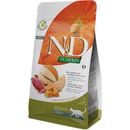 Farmina Pumpkin Duck & Cantaloupe Adult сухий беззерновий корм для дорослих кішок з качкою і гарбузом 0,3 кг