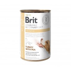 Brit GF Veterinary Diets Dog Hepatic з індичкою та горошком для собак 400g