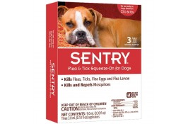 Sentry капли от блох, клещей и комаров для собак от 15 до 30 кг (3 мл)